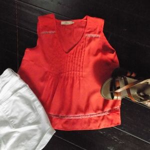 juniors coral crop top